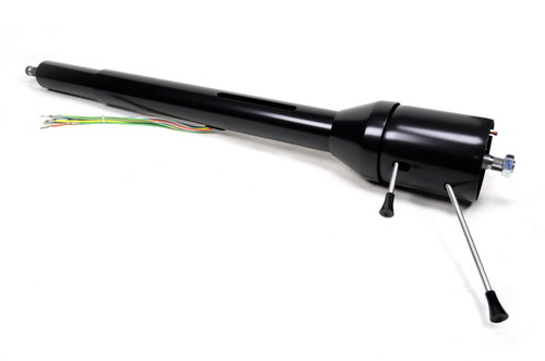 Steering Column - Retrofit Ford Style - Tilt - Hazard / Turn Signal - Steel - Black Powder Coat - Ford Mustang 1968 - Each Steering Column - Retrofit Ford Style - Tilt - Hazard / Turn Signal - Steel - Black Powder Coat - Ford Mustang 1968 - Each