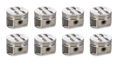 Piston - Speed Pro - Forged - 4.030 in Bore - 5/64 x 5/64 x 3/16 in Ring Grooves - Minus 5.40 cc - Coated Skirt - Small Block Chevy - Set of 8