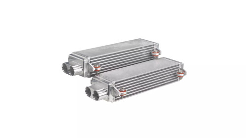 Heat Exchanger - Brick - 9.5 x 2.875 x 2.25 in Core - Aluminum - Natural - Cadillac V6 - Cadillac ATS-V 2016-19 - Pair