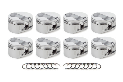 Piston - AutoTec - Dome - Forged - 4.030 in Bore - 1.5 x 1.5 x 3.0 mm Ring Grooves - Plus 3.00 cc - Small Block Ford - Set of 8