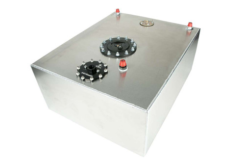 Fuel Cell and Pump - 340 Stealth - 20 gal - 20 x 24 x 10 in Tall - 8 AN Outlet - 8 AN Return - 8 AN Vents - Sender - Aluminum - Natural - Each