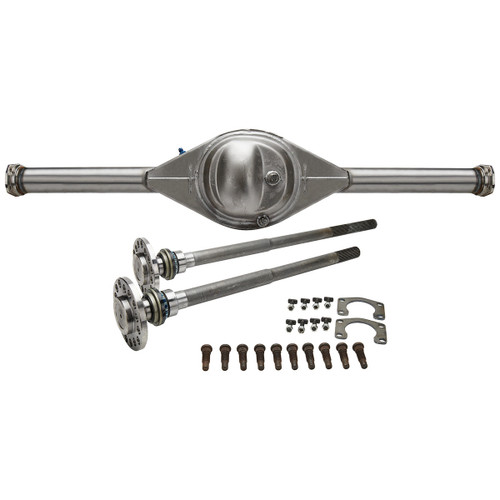 Rear Axle Housing - Ford 9 in - 60 in Wide - Offset - 5 x 4.5 / 5 x 4.75 - 3 in Tubes - Solid Axles - Steel - Natural - GM G-Body 1978-88 - Kit