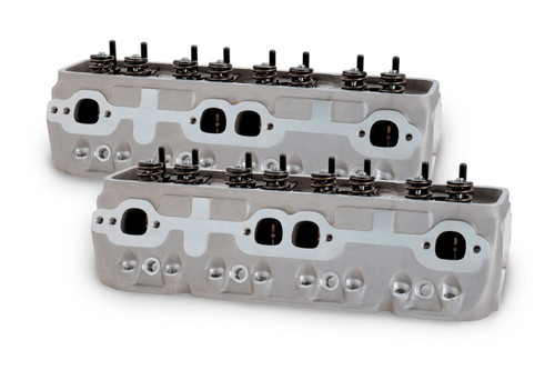 Cylinder Head - IK 200 - Assembled - 2.020 / 1.600 in Valves - 200 cc Intake - 64 cc Chamber - 1.470 in Springs - Straight Plug - Aluminum - Small Block Chevy - Pair