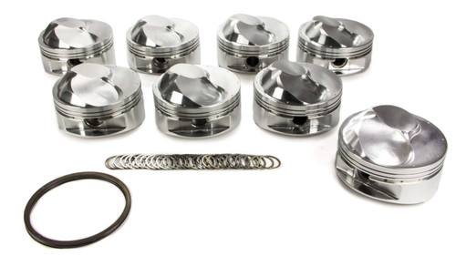 Piston - Big Block Dome - Forged - 4.610 in Bore - 0.043 x 0.043 x 3 mm Ring Grooves - Plus 46.00 cc - Big Block Chevy - Set of 8