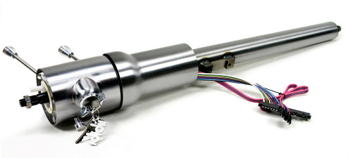 Steering Column - Retrofit - Tilt - Hazard / Key / Turn Signal - Steel - Natural - GM F-Body 1969 - Each