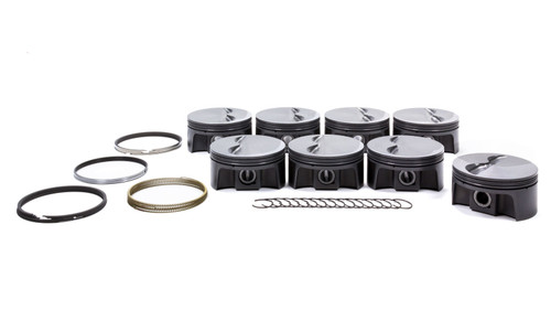 Piston and Ring - PowerPak - Forged - 4.040 in Bore - 1.0 x 1.0 x 2.0 mm Ring Groove - Minus 4.00 cc - Small Block Chevy - Kit