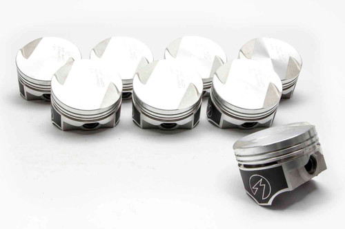 Piston - Speed Pro - Forged - 4.030 in Bore - 5/64 x 5/64 x 3/16 in Ring Grooves - Minus 1.50 cc - Coated Skirt - Ford Cleve / Modified - Set of 8