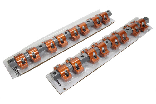 Rocker Arm - 3/8 in Shaft Mount - 1.50 Ratio - Full Roller - Aluminum - Orange Anodized - Small Block Mopar - Set of 16