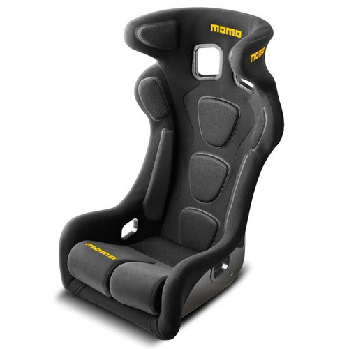 Seat - Daytona EVO XL - Side Bolsters - Harness Openings - Fiberglass Composite - Fabric - Black - Each