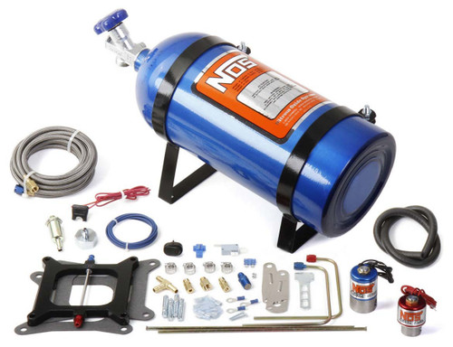 Nitrous Oxide System - Cheater - Wet - Single Stage - 150-250 HP - 10 lb Bottle - Blue - Square Bore - Kit
