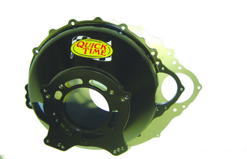 Bellhousing - Block Plate - Hardware Included - Steel - Black Paint - Borg Warner Top Loader Transmission - Big Block Ford - Kit