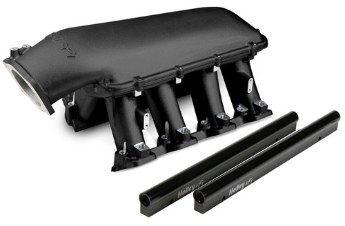 Intake Manifold - Hi-Ram EFI - 92 mm Throttle Body Flange - Multi Port - Aluminum - Black Ceramic - LS1 / LS2 / LS6 - GM LS-Series - Kit
