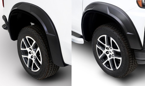 Fender Flare - DRT Style - Front / Rear - 3.2 in Wide Front - 3 in Wide Rear - Plastic - Black - 2500 / 3500 - GM Fullsize Truck 2020-21 - Kit