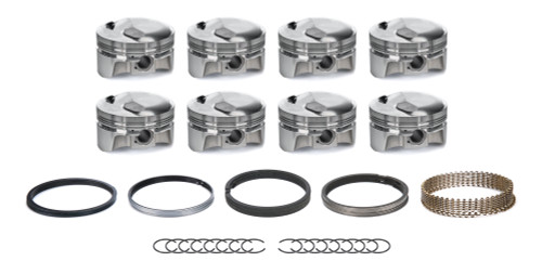 Piston and Ring - Forged - 4.310 in Bore - 1/16 x 1/16 x 3/16 in Ring Grooves - Plus 24.40 cc - Big Block Chevy - Kit
