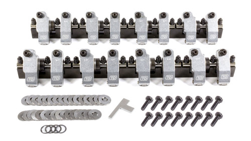 Rocker Arm - Shaft Mount - 1.80 Ratio - Full Roller - Aluminum - Natural - LS7 - GM LS-Series - Kit