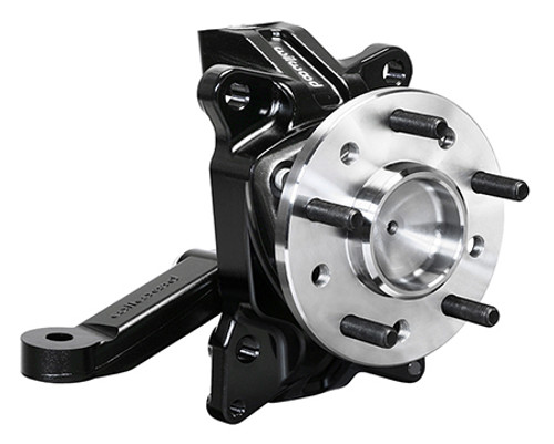 Spindle - C10 Pro - 2.5 in Drop Spindle - Aluminum - Black Powder Coat - GM Fullsize Truck 1971-87 - Kit