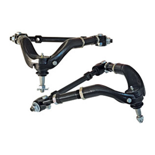 Control Arm - Tubular - Upper - Adjustable - Screw-In Ball Joint - Steel - Black Paint - GM A-Body 1964-72 - Pair