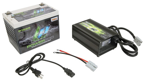 Battery and Charger - Power Pack - Lithium-ion - 16V - 1100 Cranking amps - Top Post Screw-In Terminals - 10.24 in L x 7.20 in H x 6.93 in W - Kit