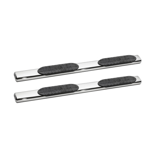 Step Bars - Pro Traxx - 6 in Oval Straight - Mount Kit Included - Stainless - Polished - Crew Cab - GM Fullsize Truck 2019-21 - Pair