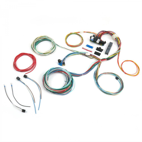 Car Wiring Harness - ProComp - 15 Fuses - 24 Circuit - 118 Terminals - Ultra Small - Universal - Kit