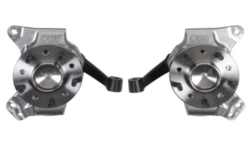 Spindle - Lowered 2.5 in - Driver / Passenger Side - Aluminum - Natural - GM Fullsize Truck 1973-87 - Pair