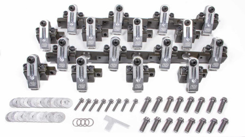 Rocker Arm - Shaft Mount - 1.70 Ratio - Full Roller - Aluminum - Natural - Brodix 2x / 2Xtra - Big Block Chevy - Kit