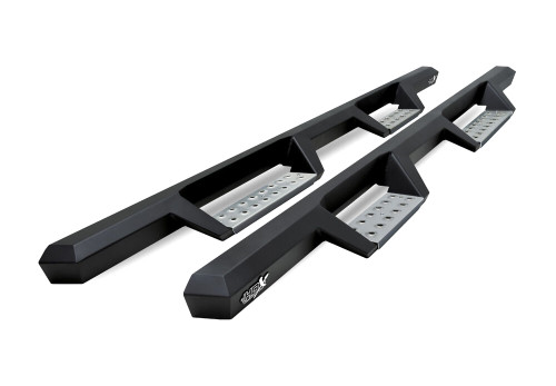 Step Bars - HDX Drop - Mount Kit Included - Stainless - Black Powder Coat - 4-Door - Ford Midsize SUV 2021-22 - Pair