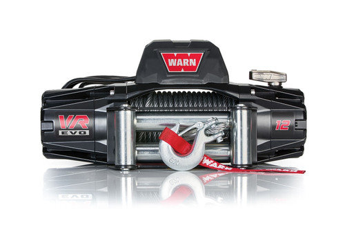 Winch - VR EVO 12 - 12000 lb Capacity - Roller Fairlead - 12 ft Remote - 3/8 in x 85 ft Steel Rope - 12V - Kit