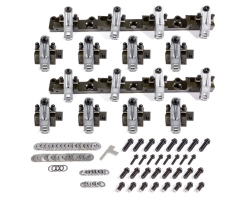 Rocker Arm - Shaft Mount - 1.80 Ratio - Full Roller - Aluminum - Natural - SR20 Brodix Heads - Big Block Chevy - Kit Rocker Arm - Shaft Mount - 1.80 Ratio - Full Roller - Aluminum - Natural - SR20 Brodix Heads - Big Block Chevy - Kit