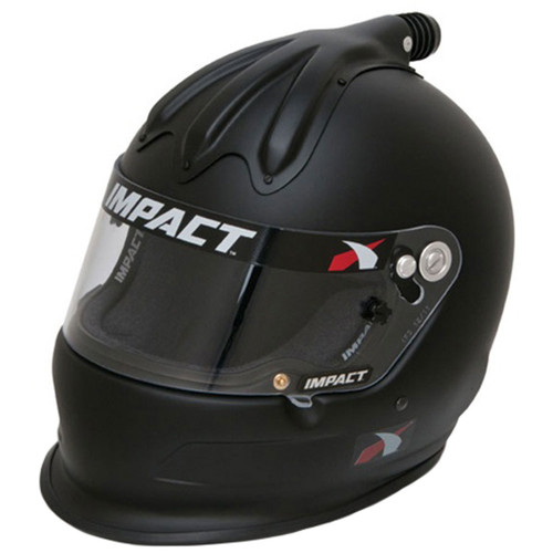 Helmet - Super Charger - Full Face - Snell SA2020 - Head and Neck Support Ready - Flat Black - Medium - Each