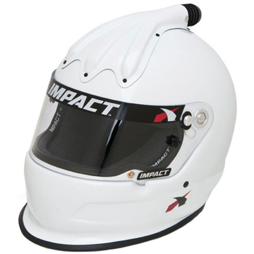 Helmet - Super Charger - Full Face - Snell SA2020 - Head and Neck Support Ready - White - Large - Each