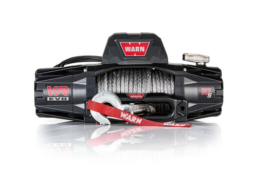 Winch - VR EVO 10-S - 10000 lb Capacity - Hawse Fairlead - 12 ft Remote - 3/8 in x 90 ft Synthetic Rope - 12V - Kit