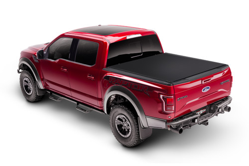 Tonneau Cover - Sentry CT - Folding / Roll-Up - Hook and Loop Attachment - Woven Fabric - Black - 5 ft Bed - Ford Ranger 2019 - Kit