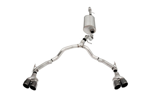 Exhaust System - Sport - Cat-Back - 3 in Diameter - Dual Rear Exit - Dual 4 in Black Tips - Stainless - Natural - 5.3 L - GM LS-Series - GM Fullsize SUV 2021-22 - Kit Exhaust System - Sport - Cat-Back - 3 in Diameter - Dual Rear Exit - Dual 4 in Black Tips - Stainless - Natural - 5.3 L - GM LS-Series - GM Fullsize SUV 2021-22 - Kit