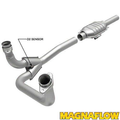 Catalytic Converter - Direct-Fit - Replacement - Stainless - Natural - 5.8 L - Ford Fullsize SUV / Truck 1988-95 - Kit