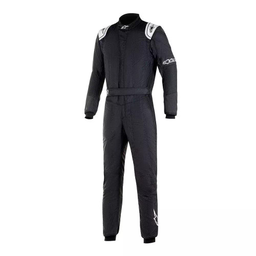 Driving Suit - GP Tech V3 - 1-Piece - FIA Approved - Double Layer - Fire Retardant Fabric - Black - Large / X-Large - Each