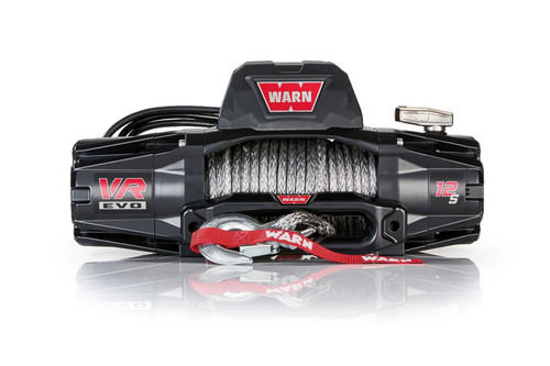 Winch - VR EVO 12-S - 12000 lb Capacity - Hawse Fairlead - 12 ft Remote - 3/8 in x 90 ft Synthetic Rope - 12V - Kit