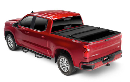 Tonneau Cover - Bakflip MX4 - Folding - Clamp-On - Aluminum / Foam - Black Powder Coat - 8 ft Bed - GM Fullsize Truck 2020 - Kit