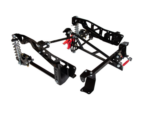 Rear Suspension Kit - Bolt-On - Bushings / Crossmember / Lower Bars / Shocks / Springs / Hardware Included - Single Adjustable - 200 lb/in Spring Rate - Long Wheel Base - Ford Fullsize Truck 1973-79 - Kit