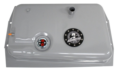 Fuel Tank - Gen II Stealth - 340 lph Pump - 6 AN Female O-Ring Outlet - 6 AN Female O-Ring Return - Sending Unit - Steel - Silver Paint - GM Fullsize Truck 1967-72 - Kit Fuel Tank - Gen II Stealth - 340 lph Pump - 6 AN Female O-Ring Outlet - 6 AN Female O-Ring Return - Sending Unit - Steel - Silver Paint - GM Fullsize Truck 1967-72 - Kit