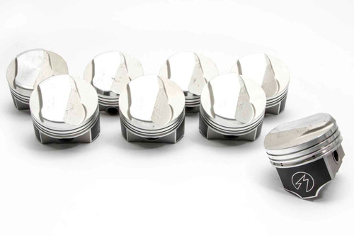 Piston - Speed Pro - Forged - 4.124 in Bore - 5/64 x 5/64 x 3/16 in Ring Grooves - Plus 38.30 cc - Coated Skirt - Big Block Chevy - Set of 8
