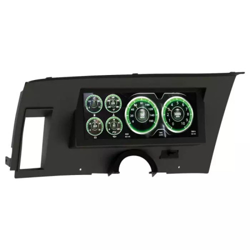 Gauge Kit - Digital - Invision - LCD - Direct-Fit - Plastic - Black - Ford Mustang 1971-73 - Kit