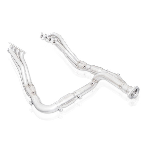 Headers - Long Tube - 1-7/8 in Primary - 3 in Collector - Catalytic Converters Included - Stainless - Natural - Ford Modular - Ford Fullsize Truck 2015-20 - Kit