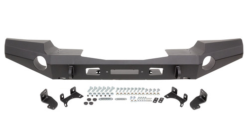 Bumper - Elite Series Full-Width - Front - Steel - Black Powder Coat - Jeep Wrangler JL 2018 - Each