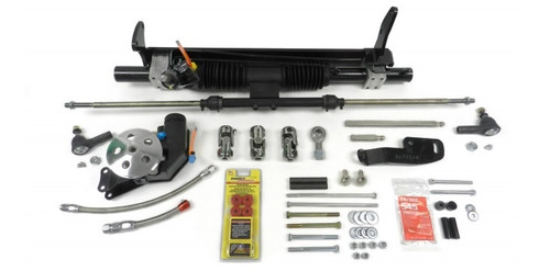 Rack and Pinion - Power - Aluminum - Black Powder Coat - GM G-Body 1978-88 - Kit