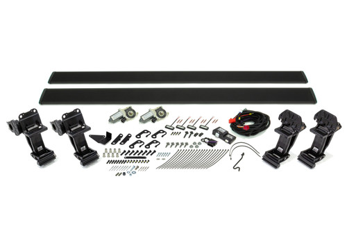 Step Bars - PowerStep - Power-Deploying - Mount Kit Included - Aluminum - Black Anodized - Regular / Super / Crew Cab - Ford Fullsize Truck 2009-14 - Pair