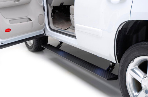Step Bars - PowerStep - Power-Deploying - Mount Kit Included - Aluminum - Black Anodized - GM Fullsize SUV 2021-22 - Pair