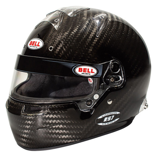 Helmet - RS7 - Full Face - Snell SA2020 - FIA Approved - Head and Neck Support Ready - No Duckbill - Carbon Fiber - Size 7-1/8 - Each