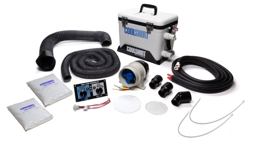 Cool Shirt Complete Kit - 13 qt Cooler / Air Control Switch / Helmet Air Hose Adapters / Helmet Blower / Mounting Tray / Strap / Water Hose / Water Pump - Kit