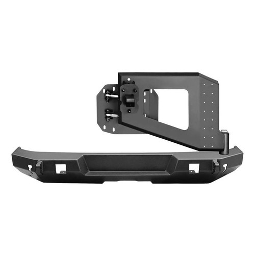 Bumper - WJ2 - Rear - Tire Carrier - Hardware Included - Steel - Black Powder Coat - Jeep Wrangler JL 2018 - Each